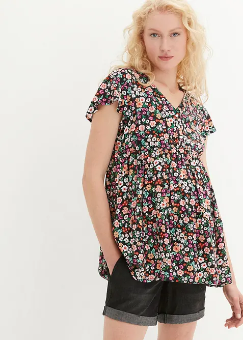Blusa pr&eacute;maman / da allattamento 2 in 1 in viscosa fluida, bonprix