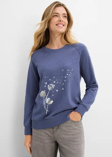 Felpa in misto cotone, bonprix