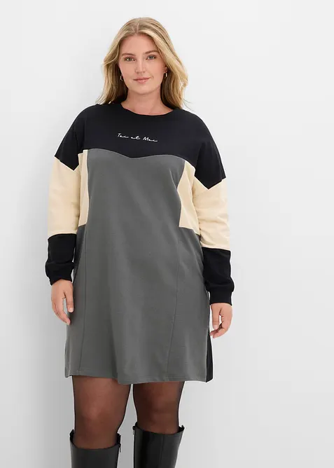 Abito in felpa di puro cotone, bonprix