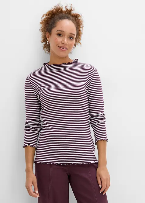 Maglia in puro cotone a costine (pacco da 2), bonprix