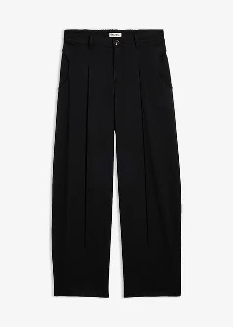 Pantaloni barrel in misto viscosa morbido, bonprix
