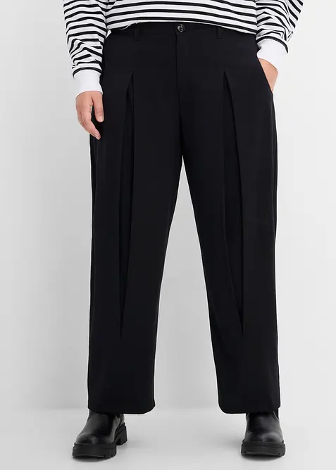 Pantaloni barrel in misto viscosa morbido, bonprix