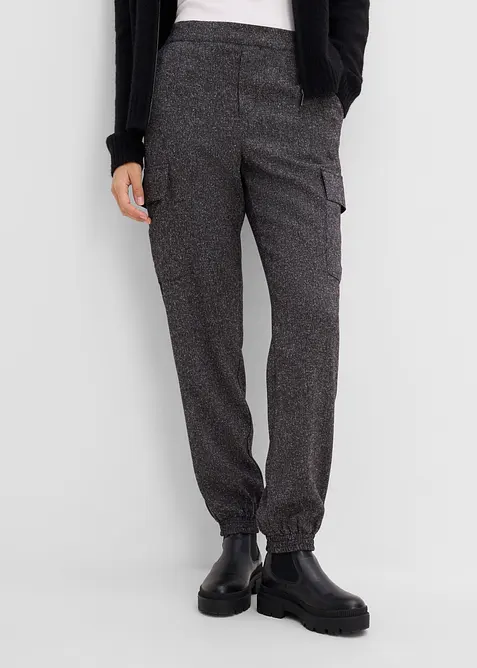 Pantaloni cargo con vita comoda, bonprix