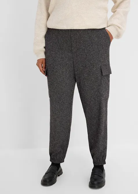 Pantaloni cargo con vita comoda, bonprix