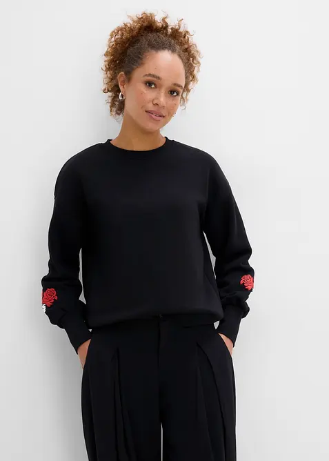 Felpa in misto cotone, bonprix