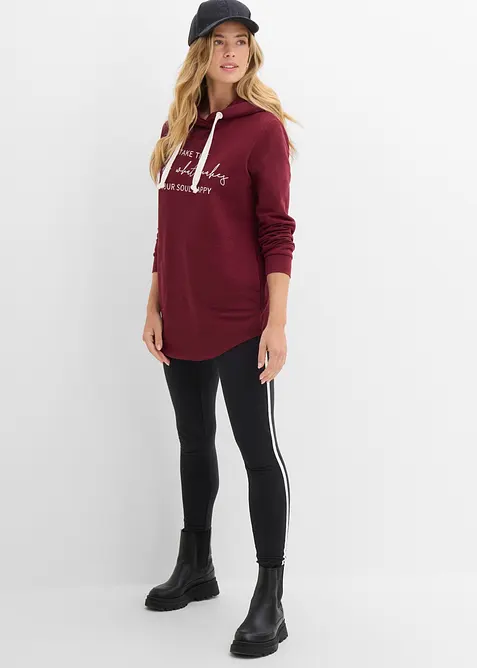 Tuta sportiva con felpa lunga e leggings (set 2 pezzi), bonprix