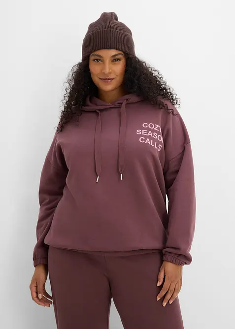 Felpa oversize in puro cotone, bonprix
