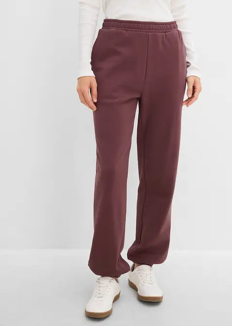 Pantaloni in felpa di puro cotone, bonprix