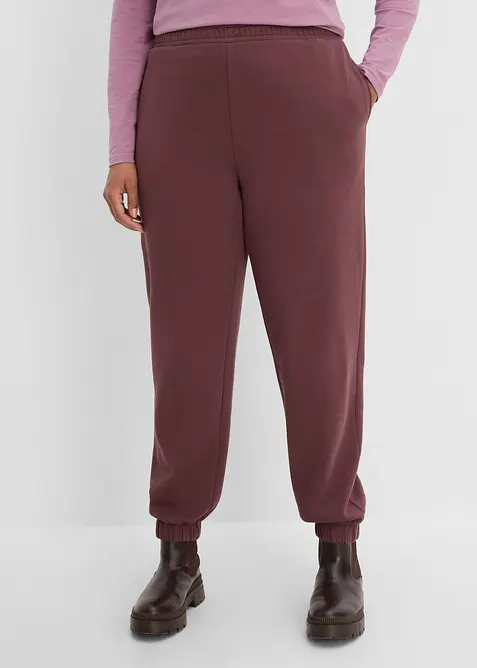 Pantaloni in felpa di puro cotone, bonprix
