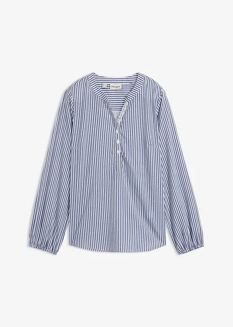 Tunica in puro cotone con guarnizione in pizzo, bonprix