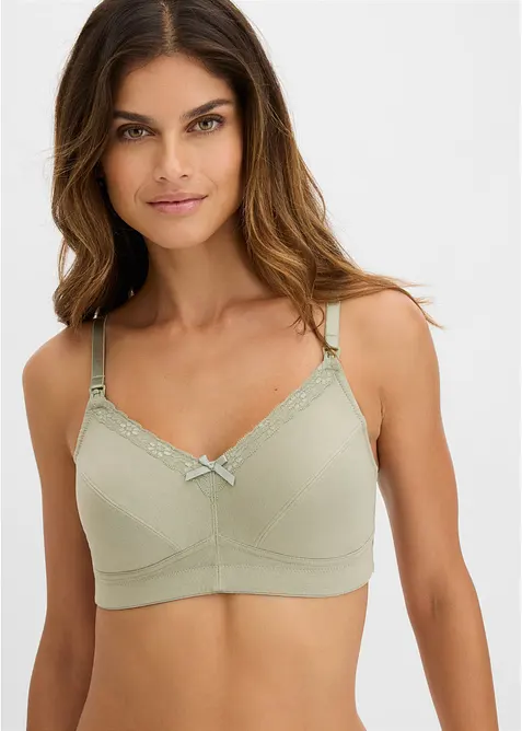 Reggiseno allattamento senza ferretto con cotone biologico (pacco da 3), bonprix