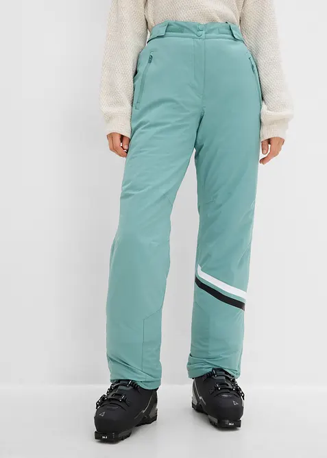 Pantaloni termici funzionali da neve impermeabili con bretelle staccabili, bonprix