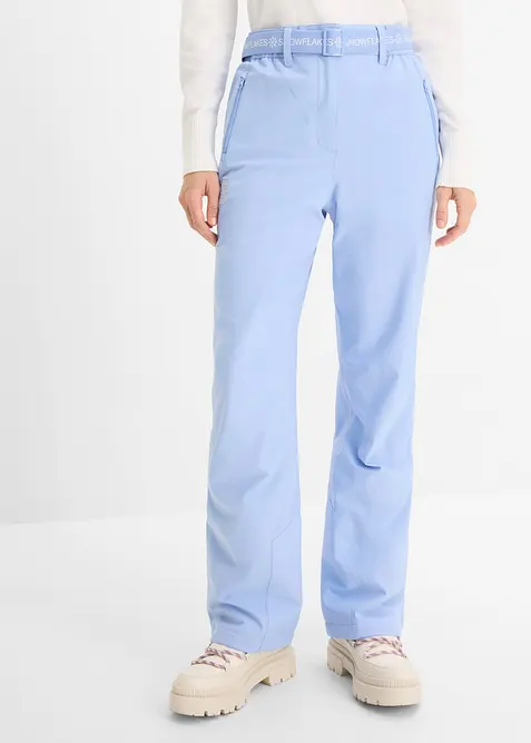 Pantaloni termici da sci con fodera in pile, impermeabili, bonprix