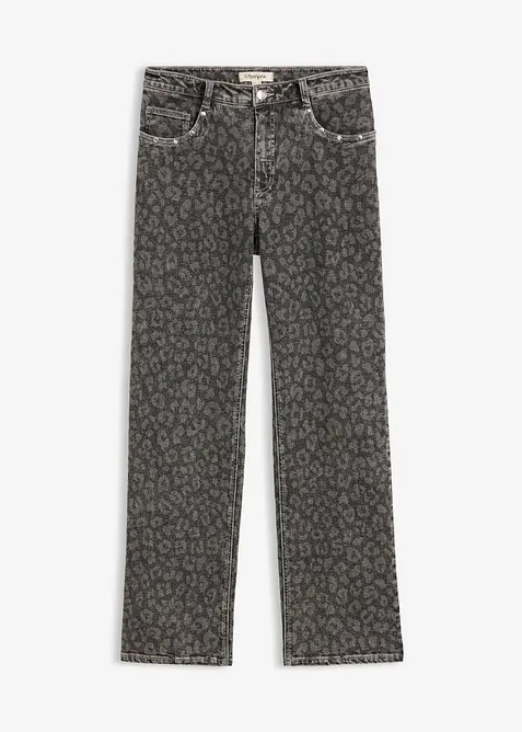 Jeans straight, vita alta, bonprix