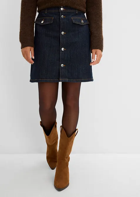 Gonna di jeans con bottoni, bonprix