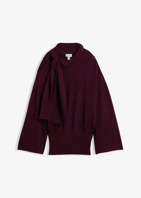 Maglione oversize in misto viscosa morbido, bonprix