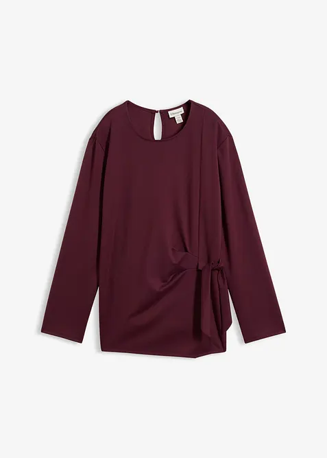 Maglia a maniche lunghe in misto viscosa fine, bonprix