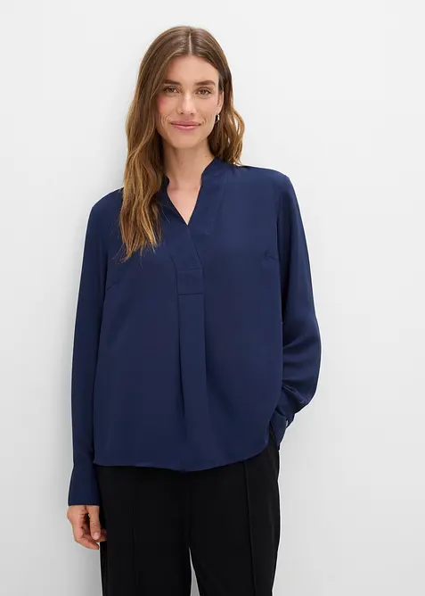 Blusa in chiffon svasata, bonprix