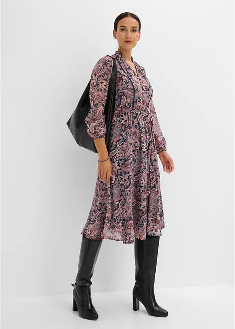 Abito paisley in chiffon, bonprix