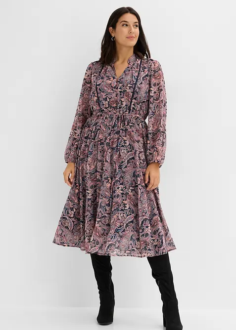 Abito paisley in chiffon, bonprix