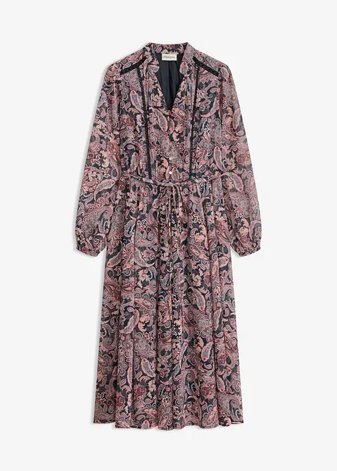 Abito paisley in chiffon, bonprix