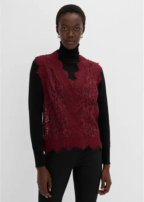 Gilet in pizzo, bonprix