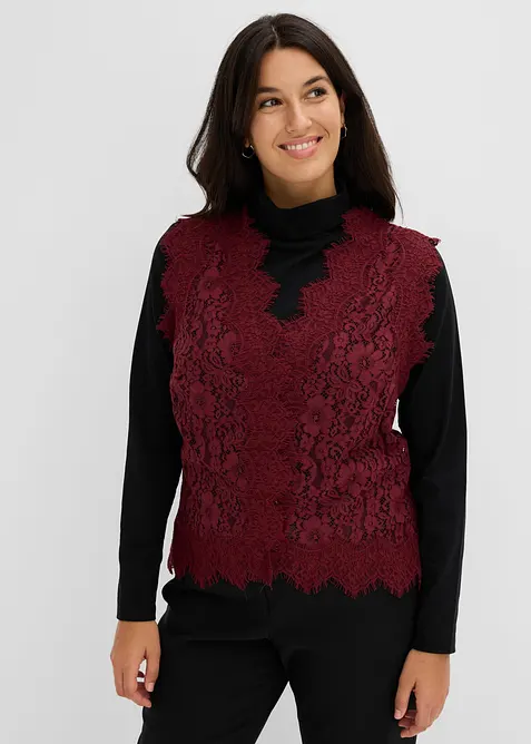 Gilet in pizzo, bonprix