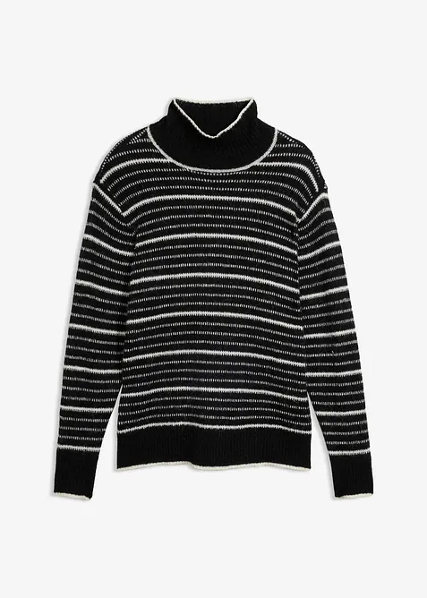 Maglione lungo in misto lana morbido, bonprix