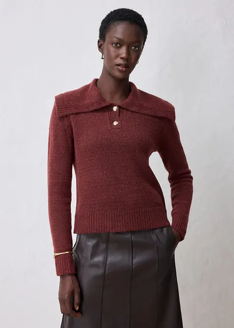 Maglione in misto lana morbido, bonprix