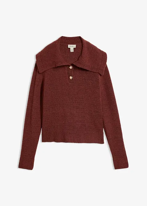 Maglione in misto lana morbido, bonprix