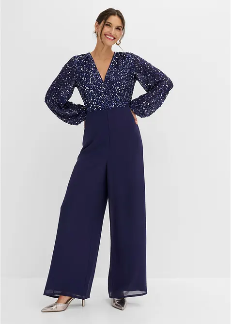 Tuta elegante con paillettes, bonprix