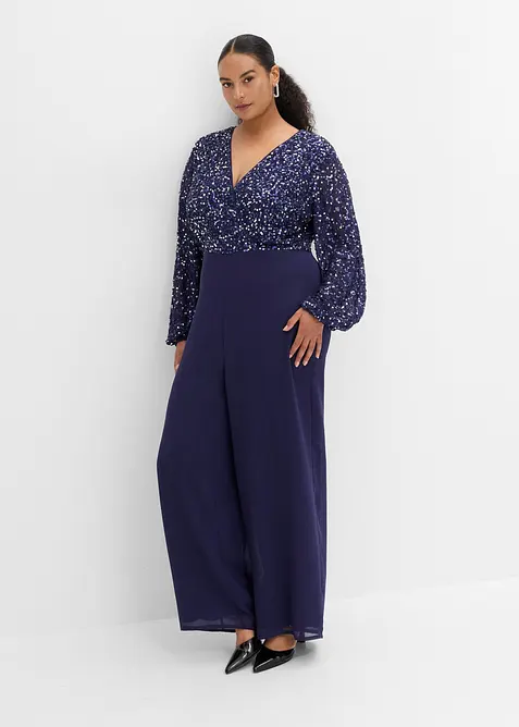 Tuta elegante con paillettes, bonprix
