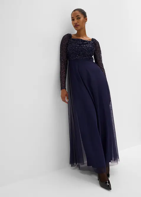 Abito da sera con ricami e paillettes, bonprix