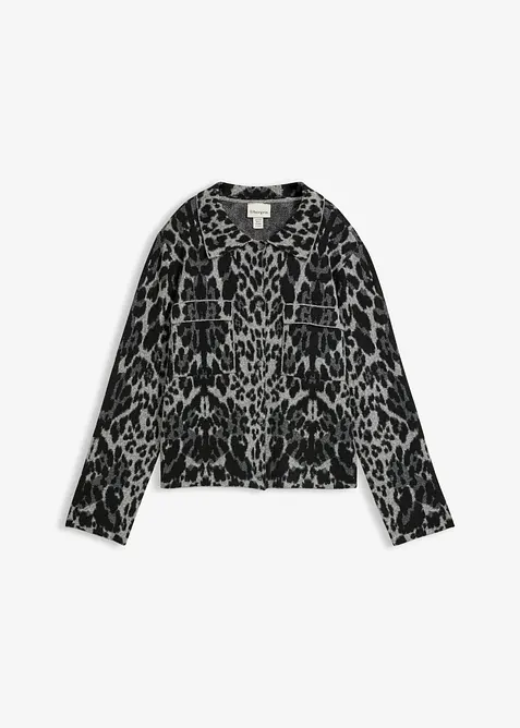 Cardigan con motivo jacquard, bonprix