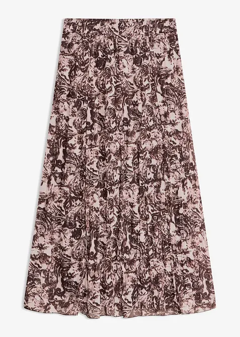Gonna in chiffon effetto stropicciato, bonprix