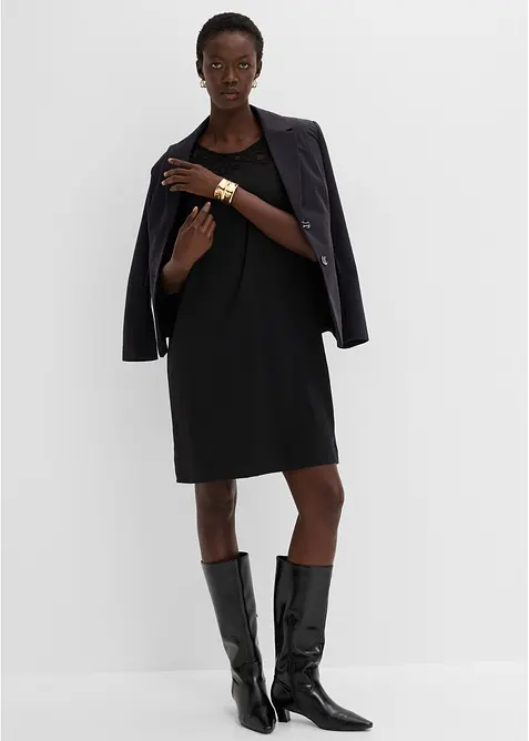 Miniabito con inserto in pizzo, bonprix
