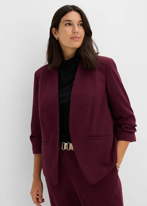 Blazer con maniche a 3/4 arricciate, bonprix