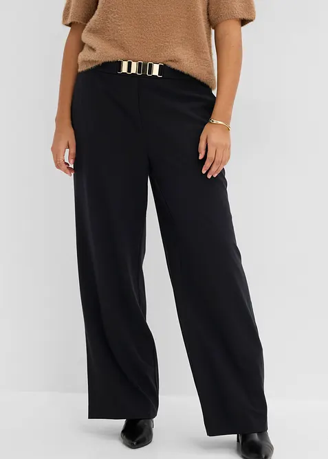 Pantaloni da completo con vita decorata, bonprix