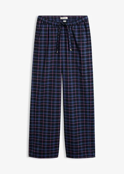Pantaloni effetto lana con elastico in vita, bonprix