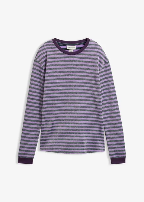 Maglia a maniche lunghe con filato glitterato, bonprix