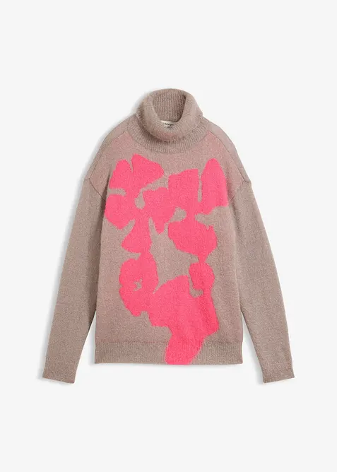Maglione a collo alto ampio, bonprix