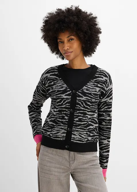 Cardigan jacquard, bonprix