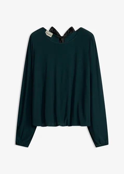 Maglia a maniche lunghe in morbido mesh, bonprix