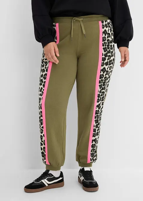 Pantaloni in morbida felpa misto cotone, bonprix