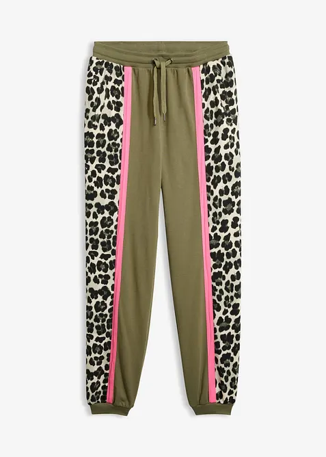 Pantaloni in morbida felpa misto cotone, bonprix