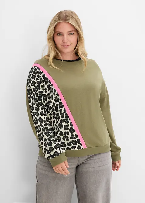 Felpa in misto cotone morbido, bonprix
