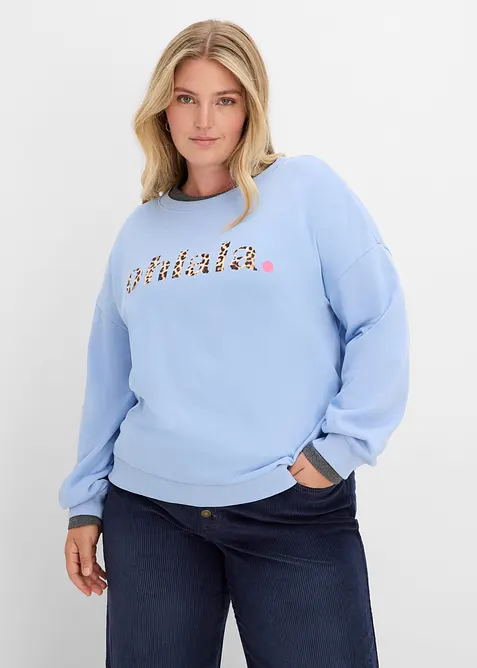 Felpa in misto cotone morbido, bonprix