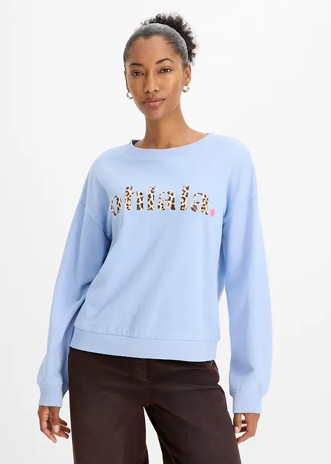 Felpa in misto cotone morbido, bonprix