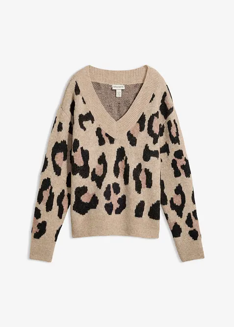 Maglione con motivo jacquard, bonprix