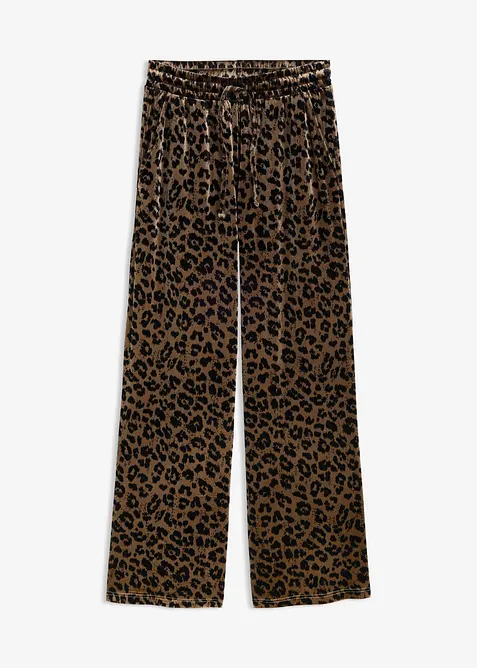 Pantaloni a palazzo in velluto morbido, bonprix